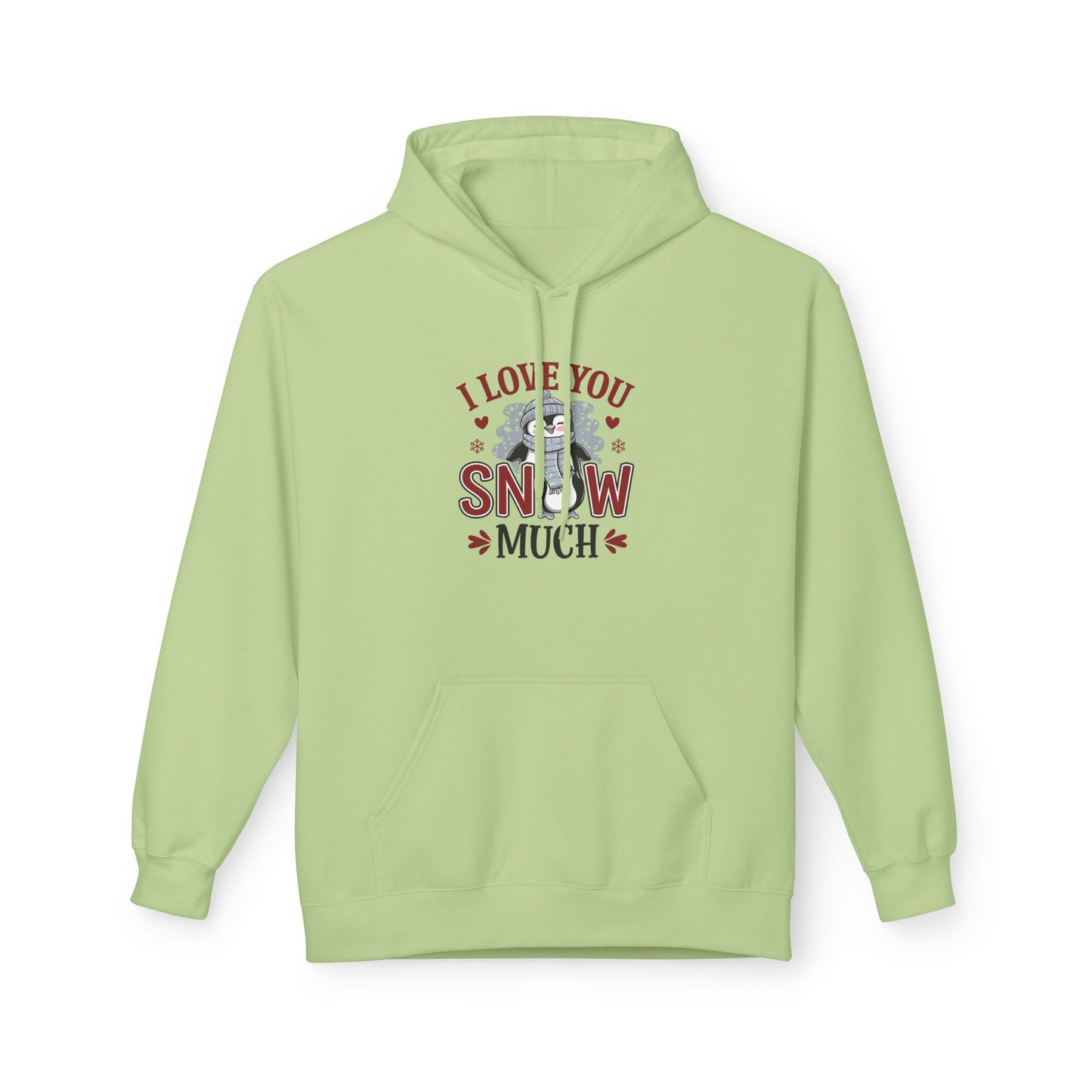 I Love You Snow Much Hoodie – Cute Penguin Winter Sweatshirt