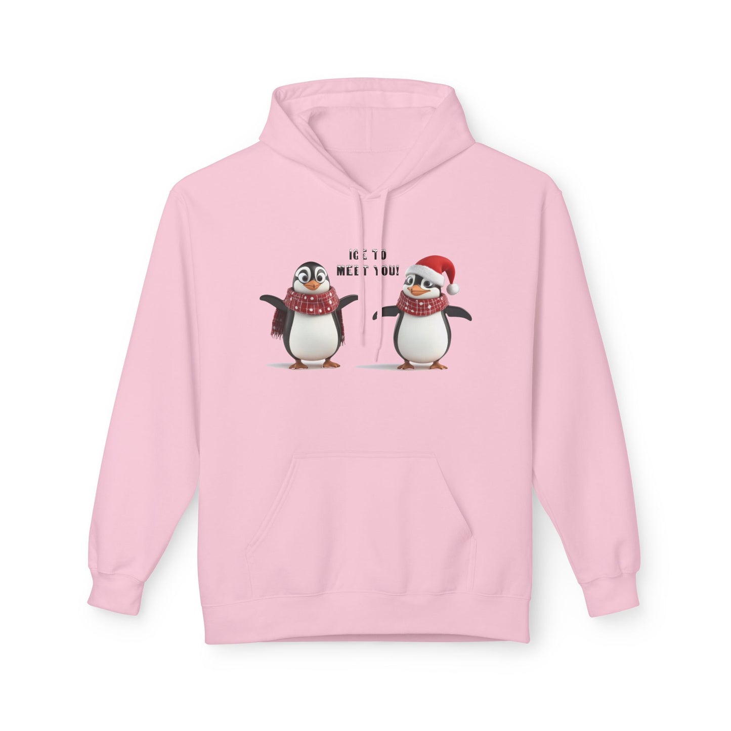 Ice to Meet You Hoodie – Cute Penguin Holiday Sweatshirt