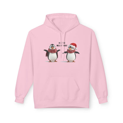 Ice to Meet You Hoodie – Cute Penguin Holiday Sweatshirt