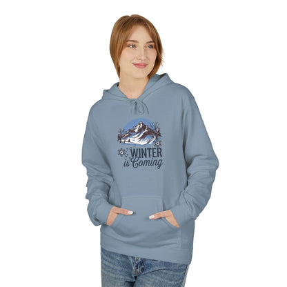 Winter is Coming Hoodie – Cozy Mountain Graphic Sweatshirt