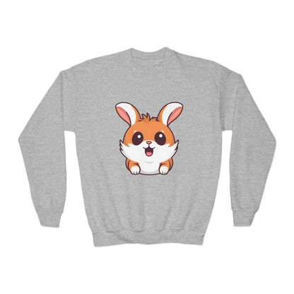 Adorable Rabbit Crewneck Sweatshirt - Cozy and Cute for All Day Comfort