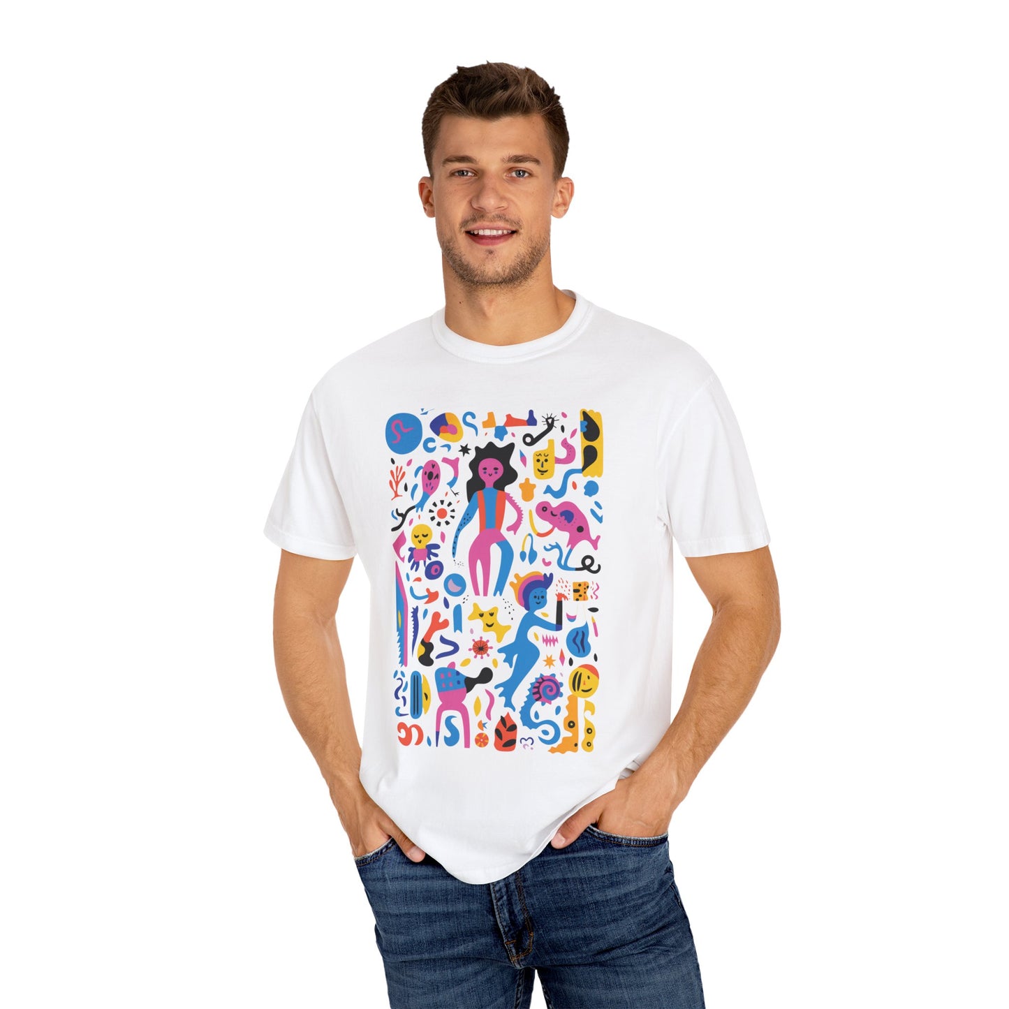 Vibrant Carnival Art - Unisex Graphic T-shirt