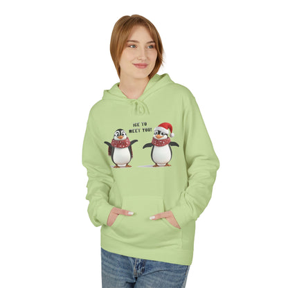 Ice to Meet You Hoodie – Cute Penguin Holiday Sweatshirt