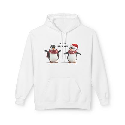 Ice to Meet You Hoodie – Cute Penguin Holiday Sweatshirt