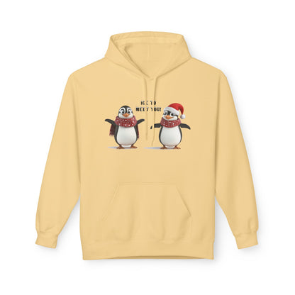 Ice to Meet You Hoodie – Cute Penguin Holiday Sweatshirt