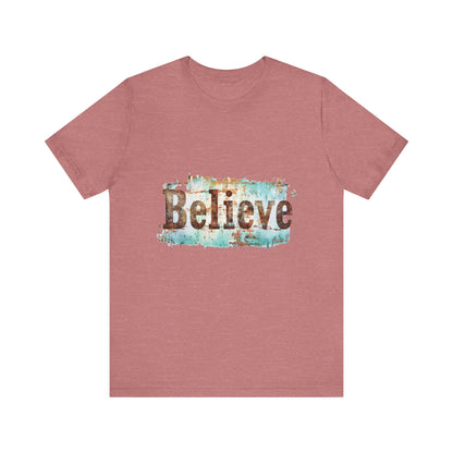 Rustic Believe Design - Unisex Soft Jersey Cotton Tee