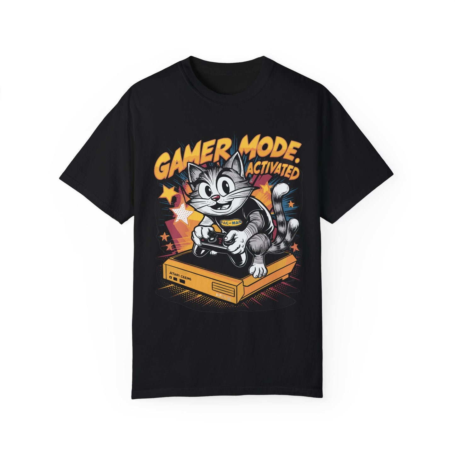 Gamer Mode Activated T-shirt - Funny Cat Gaming Unisex Tee