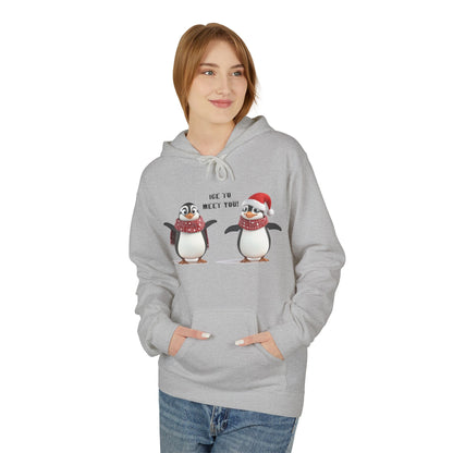 Ice to Meet You Hoodie – Cute Penguin Holiday Sweatshirt