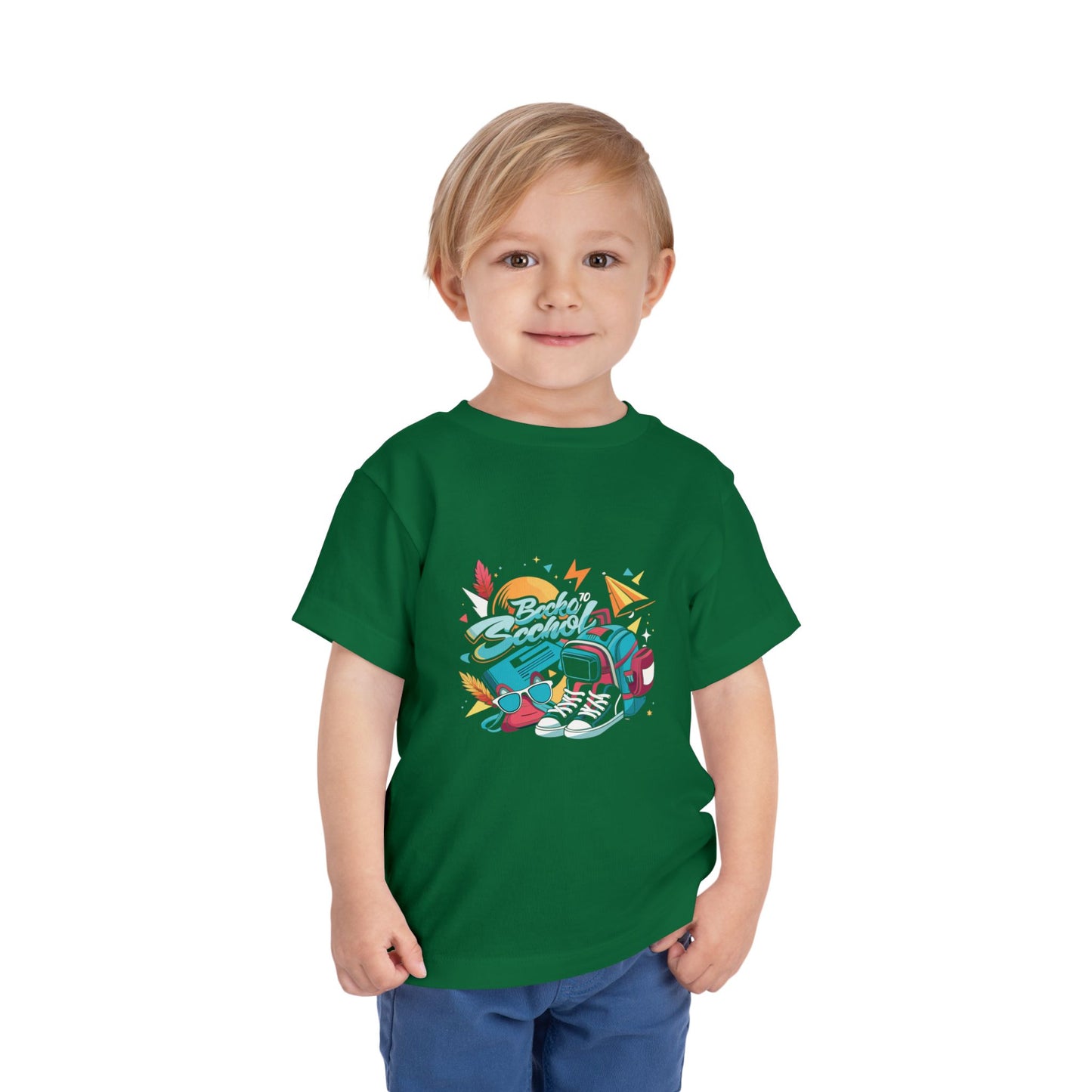 Back to School Toddler Tee - Fun Graphic Short Sleeve Shirt