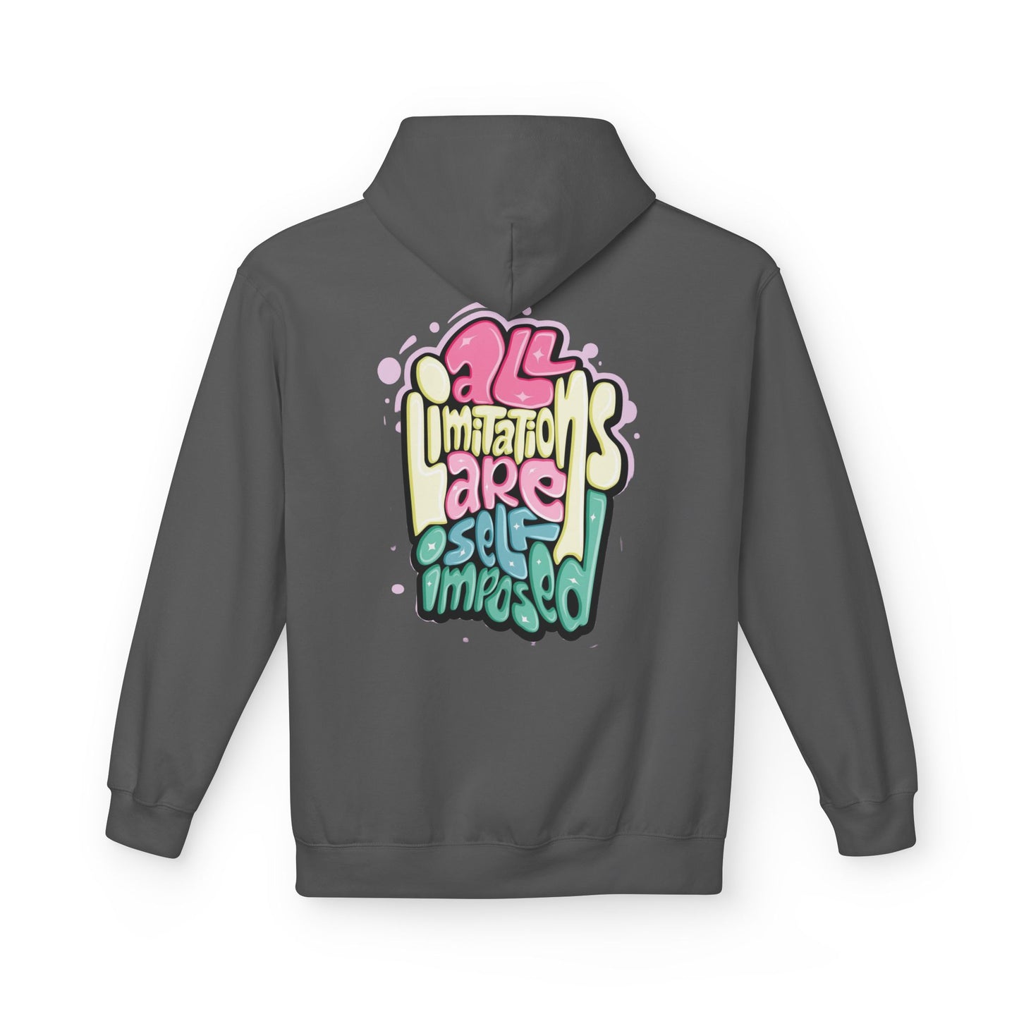 All Limitations Are Self-Imposed Hoodie – Motivational Retro Typography Design