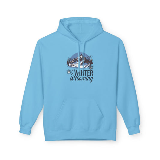 Winter is Coming Hoodie – Cozy Mountain Graphic Sweatshirt