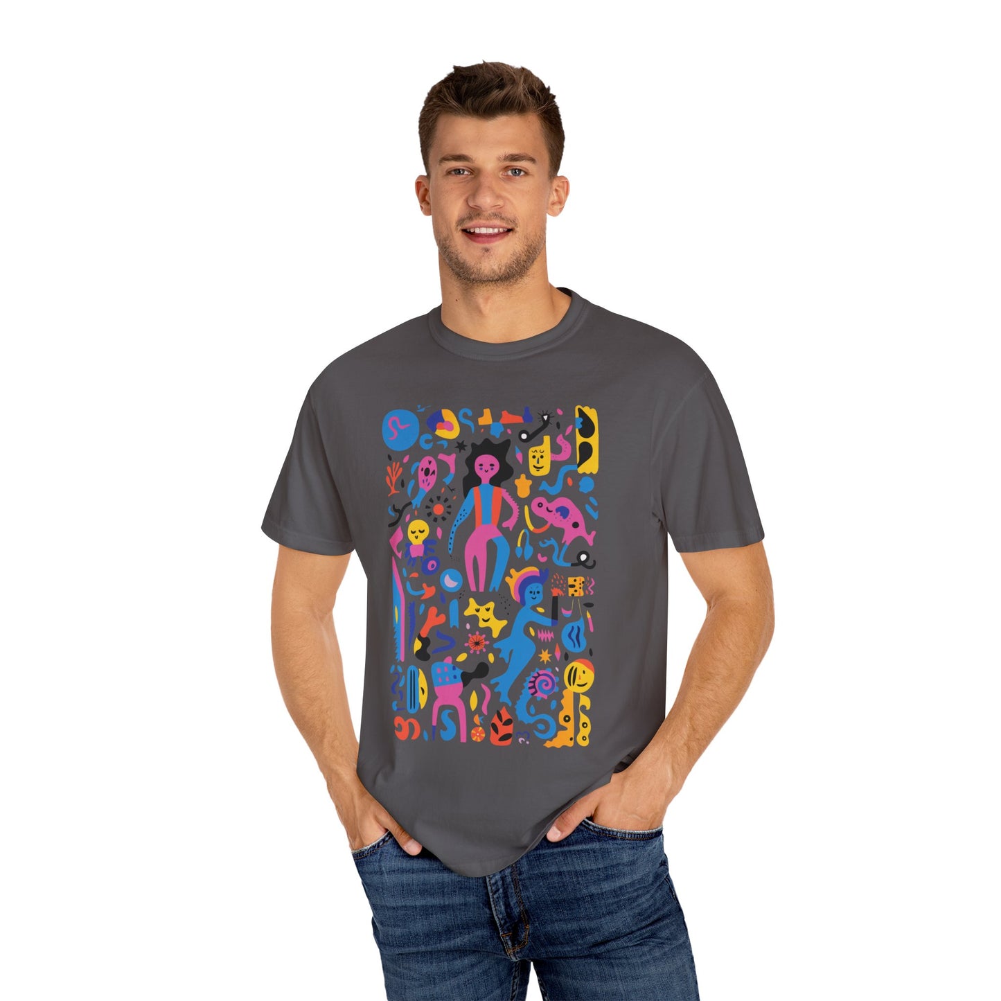 Vibrant Carnival Art - Unisex Graphic T-shirt