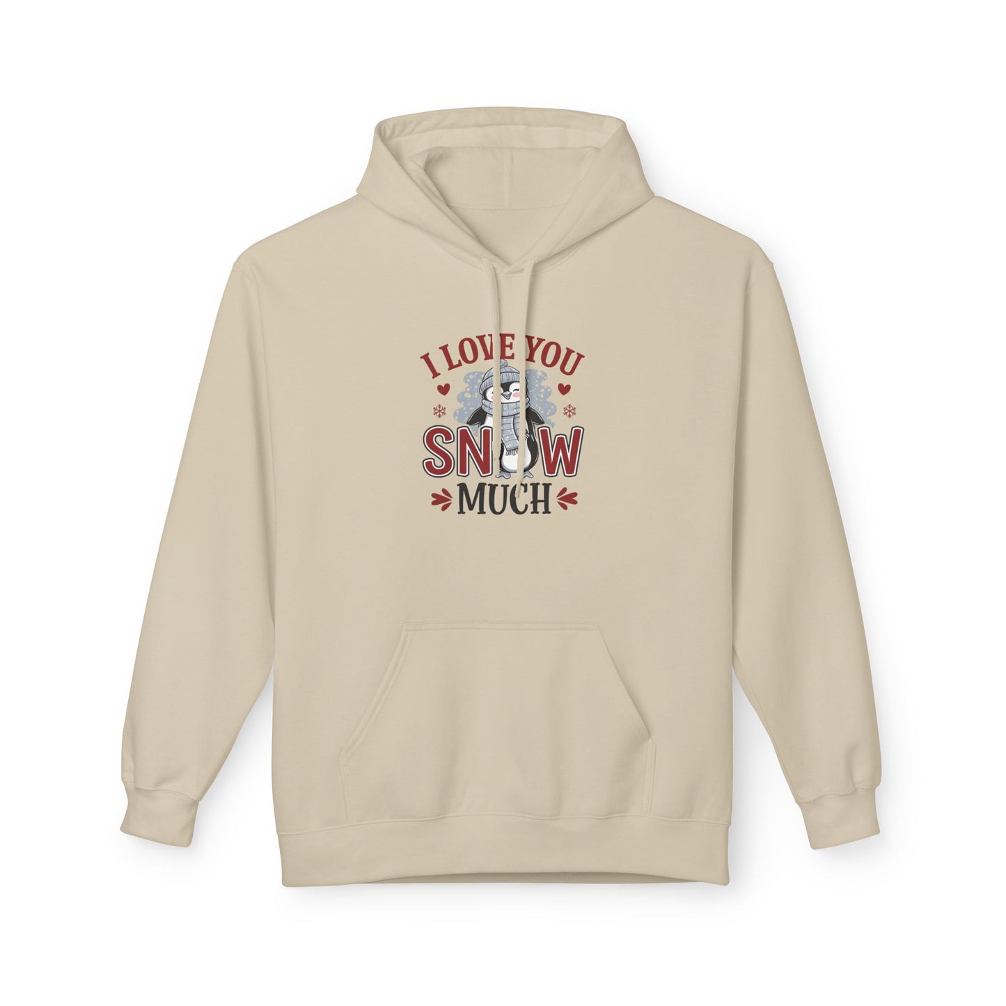 I Love You Snow Much Hoodie – Cute Penguin Winter Sweatshirt