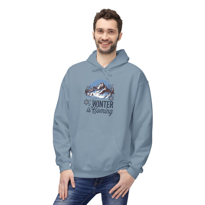 Winter is Coming Hoodie – Cozy Mountain Graphic Sweatshirt