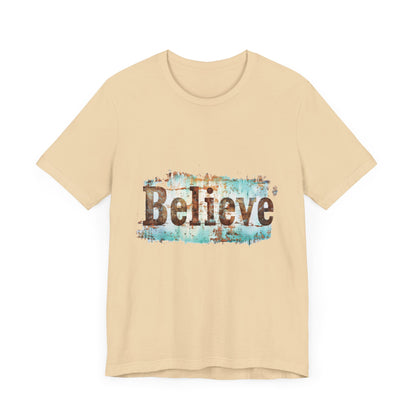 Rustic Believe Design - Unisex Soft Jersey Cotton Tee