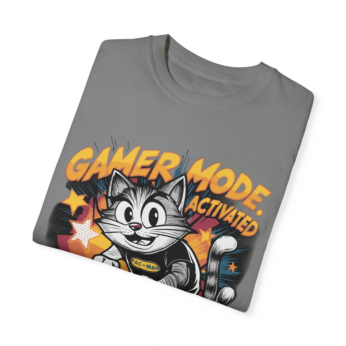 Gamer Mode Activated T-shirt - Funny Cat Gaming Unisex Tee