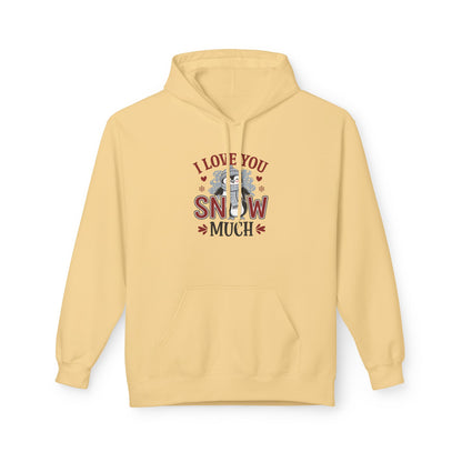 I Love You Snow Much Hoodie – Cute Penguin Winter Sweatshirt