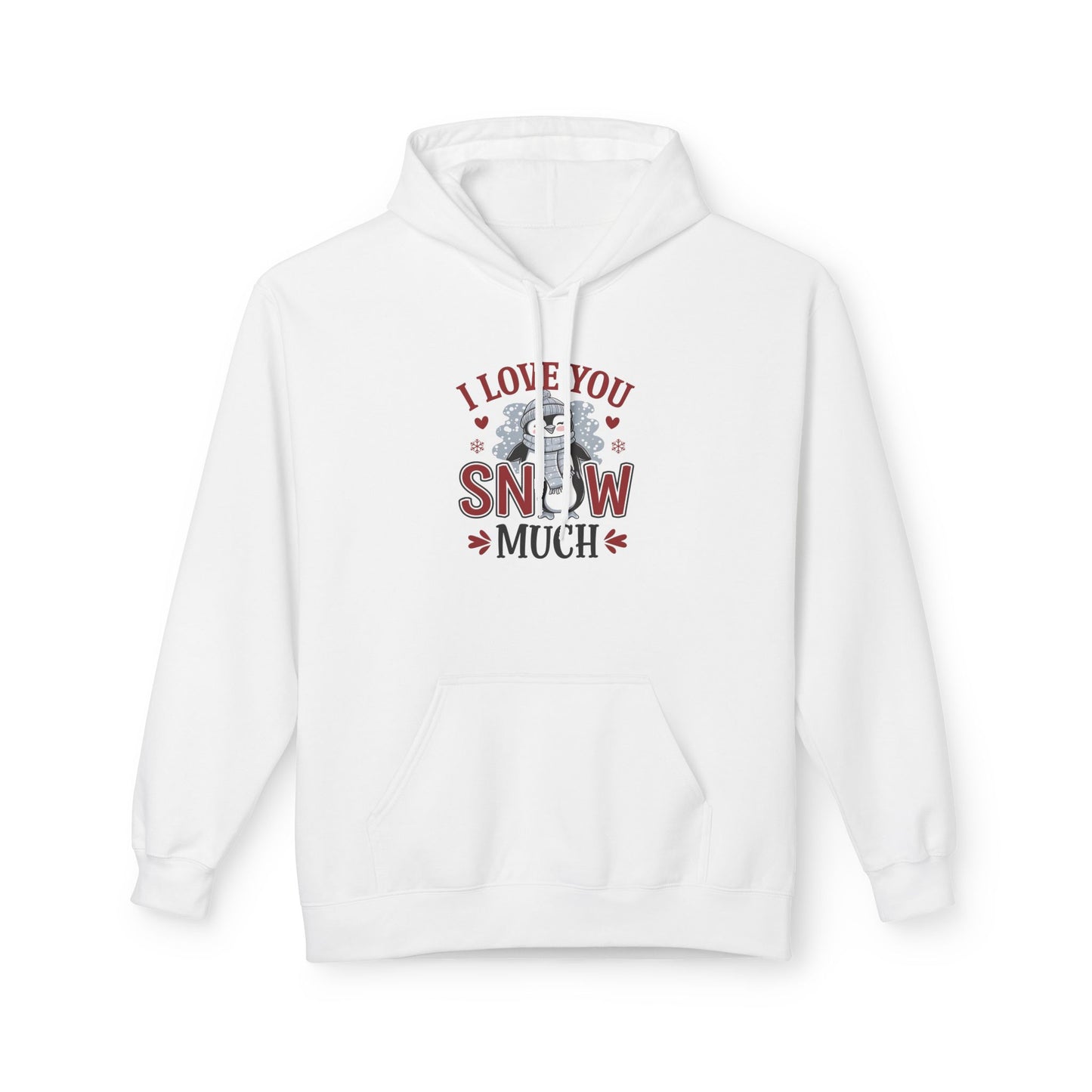 I Love You Snow Much Hoodie – Cute Penguin Winter Sweatshirt