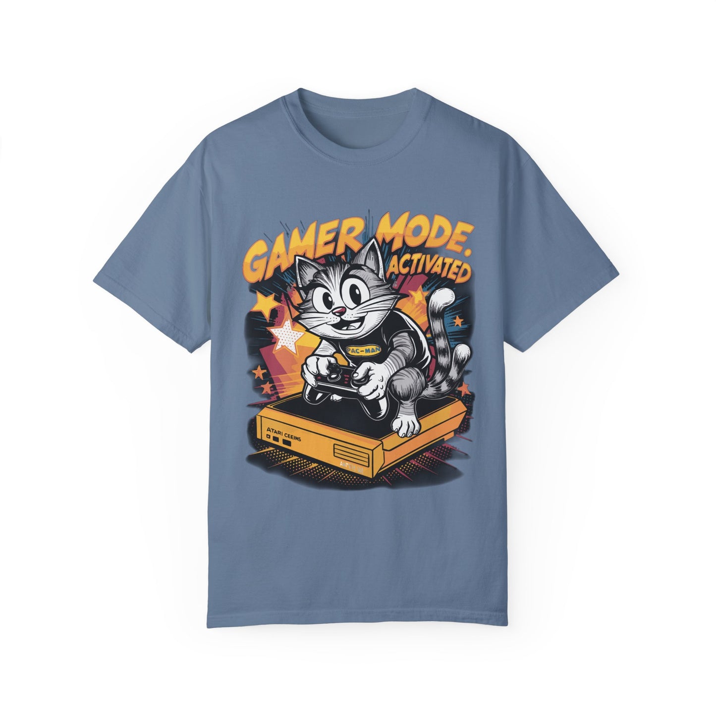 Gamer Mode Activated T-shirt - Funny Cat Gaming Unisex Tee