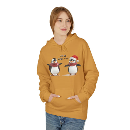 Ice to Meet You Hoodie – Cute Penguin Holiday Sweatshirt