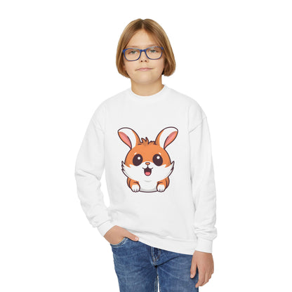 Adorable Rabbit Crewneck Sweatshirt - Cozy and Cute for All Day Comfort