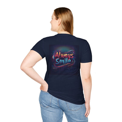 Always Smile - Unisex Softstyle Graphic Tee | Comfortable & Stylish Cotton Shirt