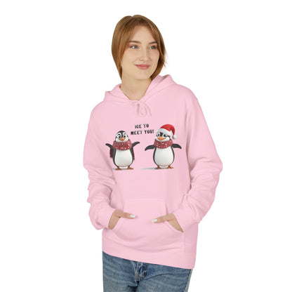 Ice to Meet You Hoodie – Cute Penguin Holiday Sweatshirt