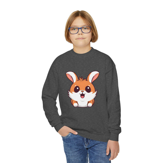 Adorable Rabbit Crewneck Sweatshirt - Cozy and Cute for All Day Comfort