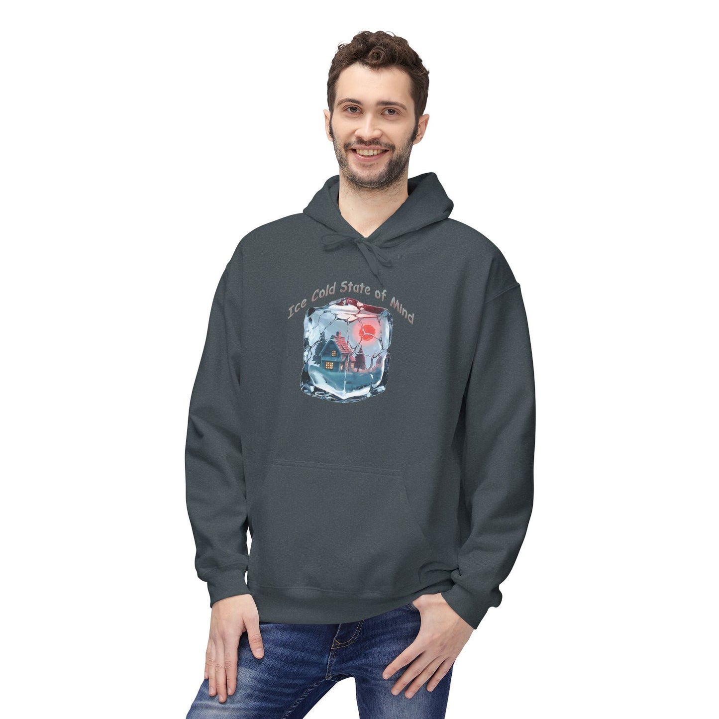 Ice Cold State of Mind Hoodie – Bold Winter Resilience Graphic