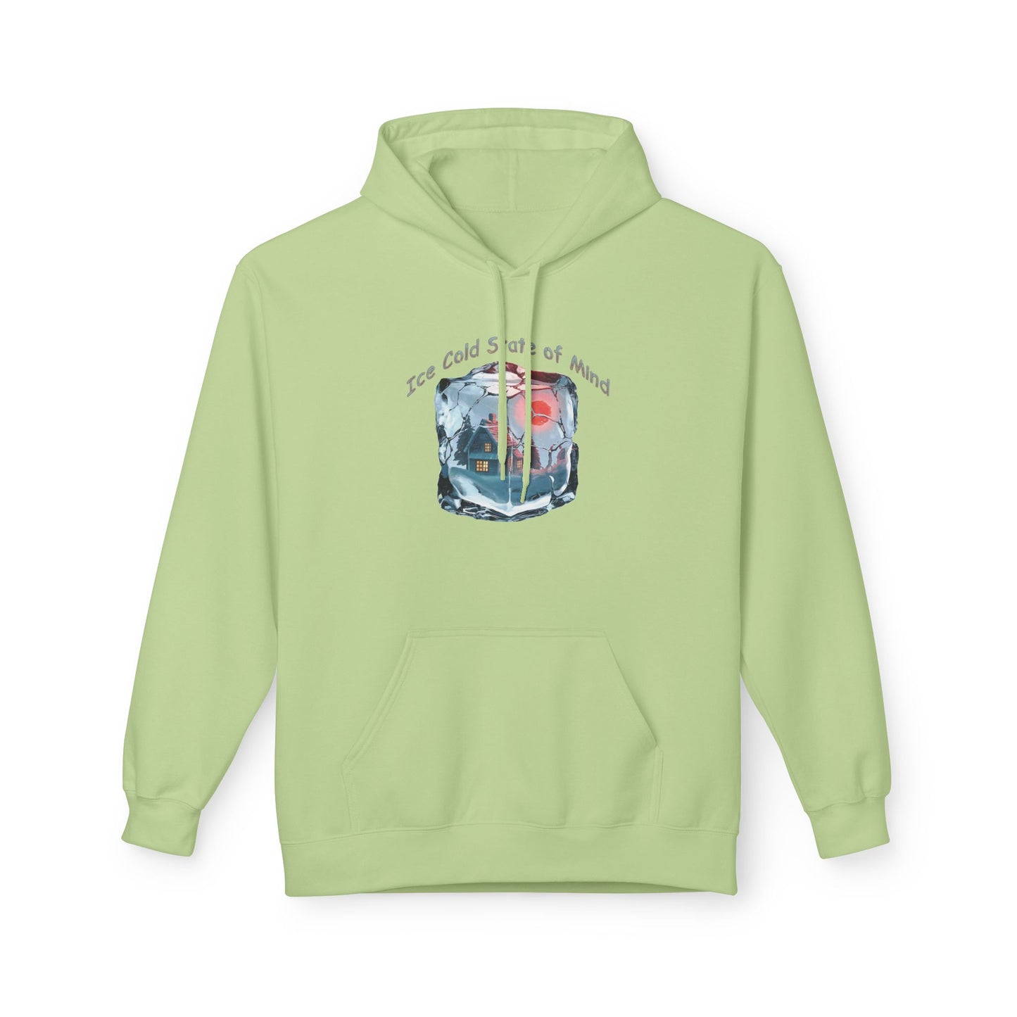 Ice Cold State of Mind Hoodie – Bold Winter Resilience Graphic