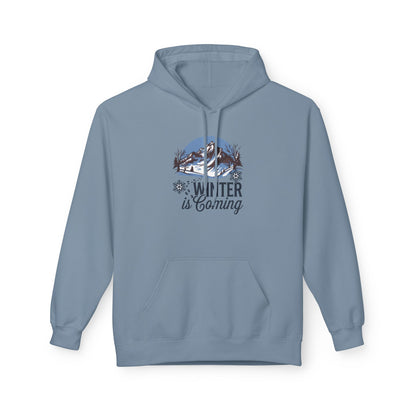 Winter is Coming Hoodie – Cozy Mountain Graphic Sweatshirt