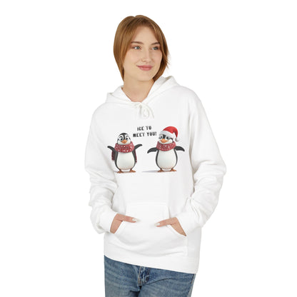 Ice to Meet You Hoodie – Cute Penguin Holiday Sweatshirt